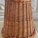 Vintage rattan paper basket
