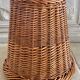 Vintage rattan paper basket