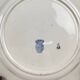 Set of 6 dessert plates, semi-porcelain Badonviller, blue flower pattern, early 20th century.