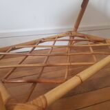 Rattan end table
