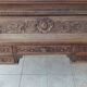 Louis XIII cylinder desk in carved oak, 19th century.