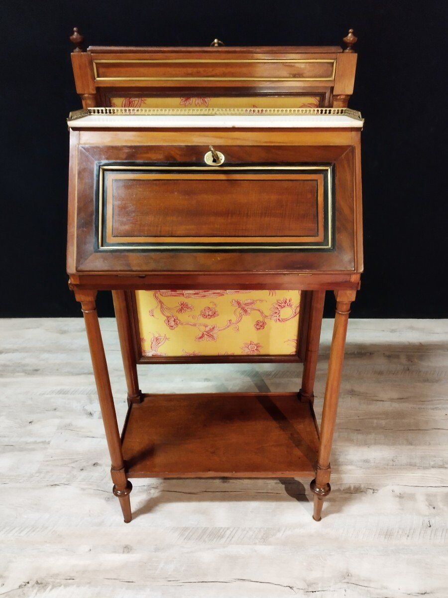 Louis xvi mahogany travel office