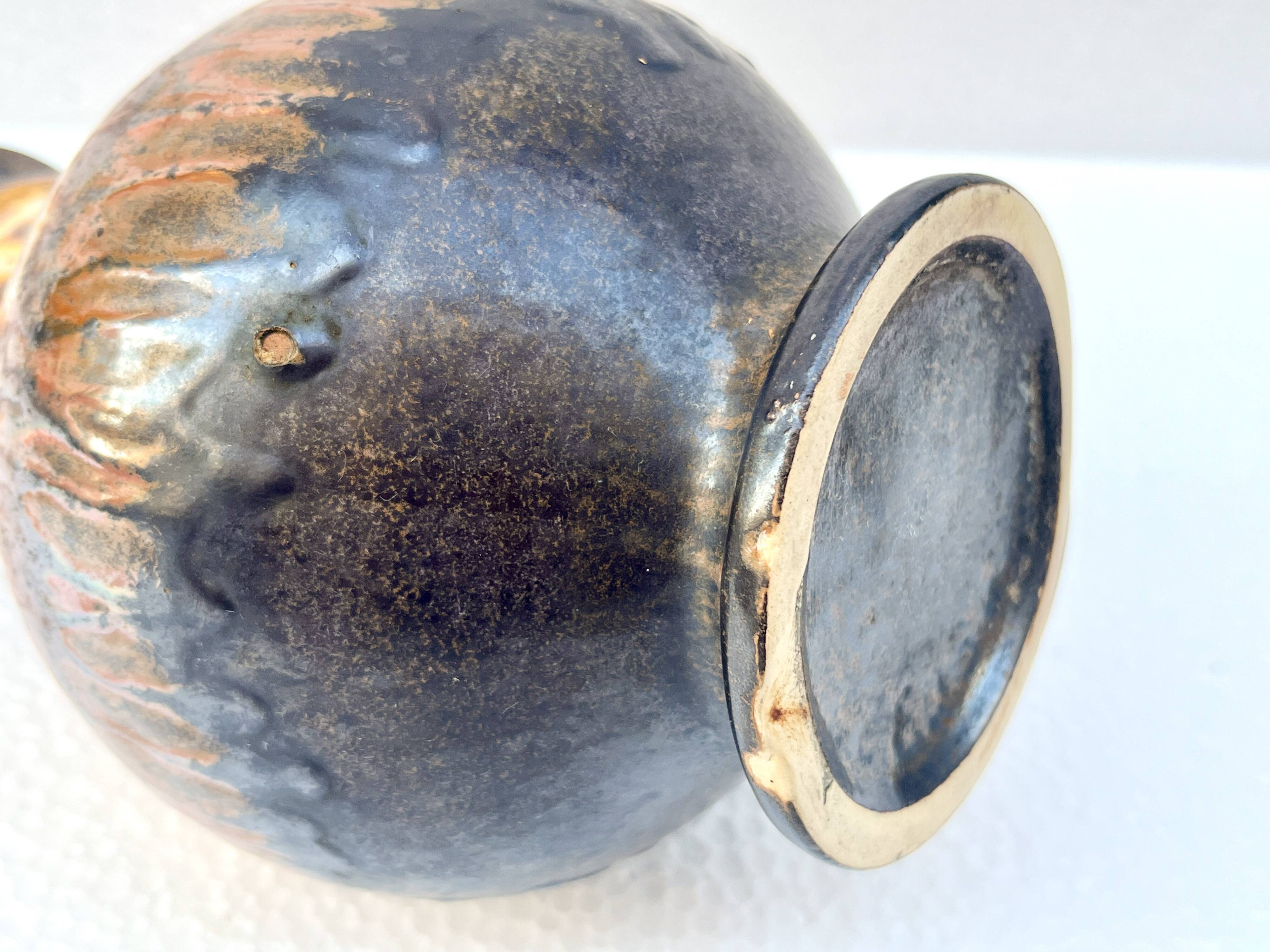 Fat Lava Vase Ceramic Pitcher West Germany 1960s Vintage Scheurich Style