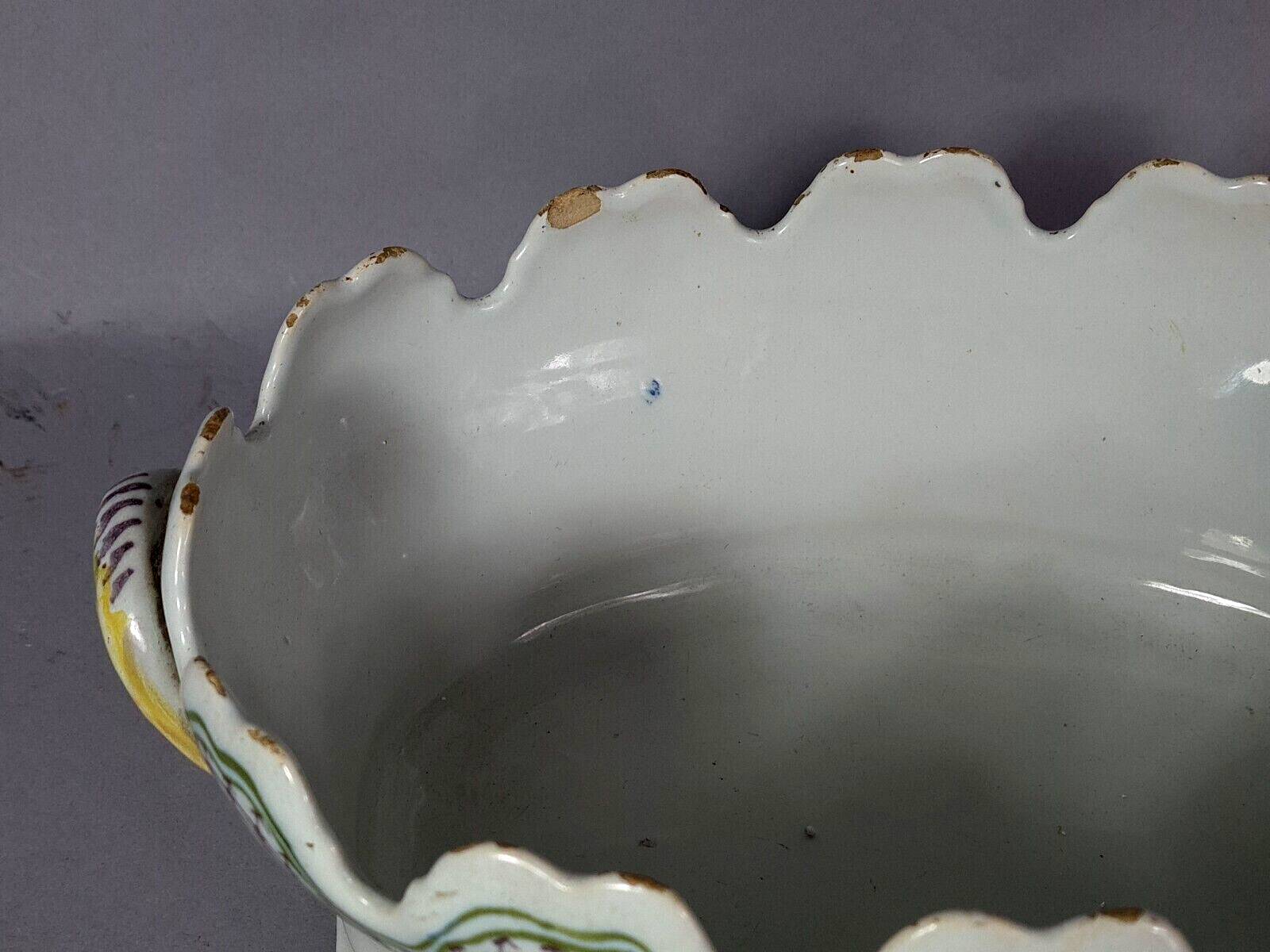 Ancien rafraîchissoir à verres céramique XIXe siècle