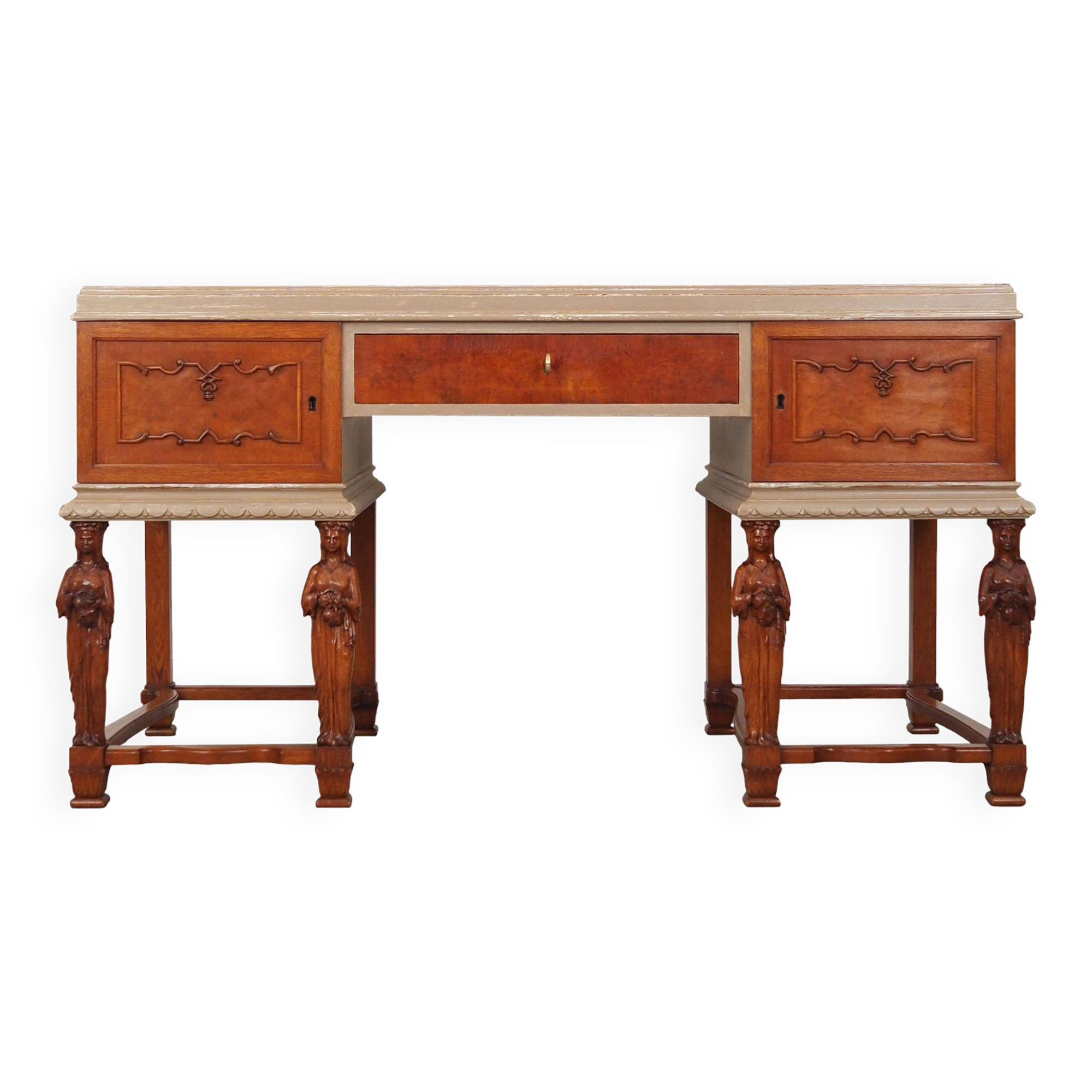 Bureau en chêne, design danois, années 1950, production : Danemark