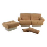 Modular sofa Sofalette with ottoman by Otto Zapf for Vitsoe, 1970s