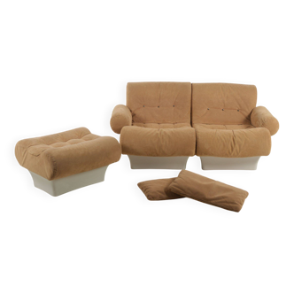 Canapé modulable Sofalette avec pouf par Otto Zapf pour Vitsoe, années 1970
