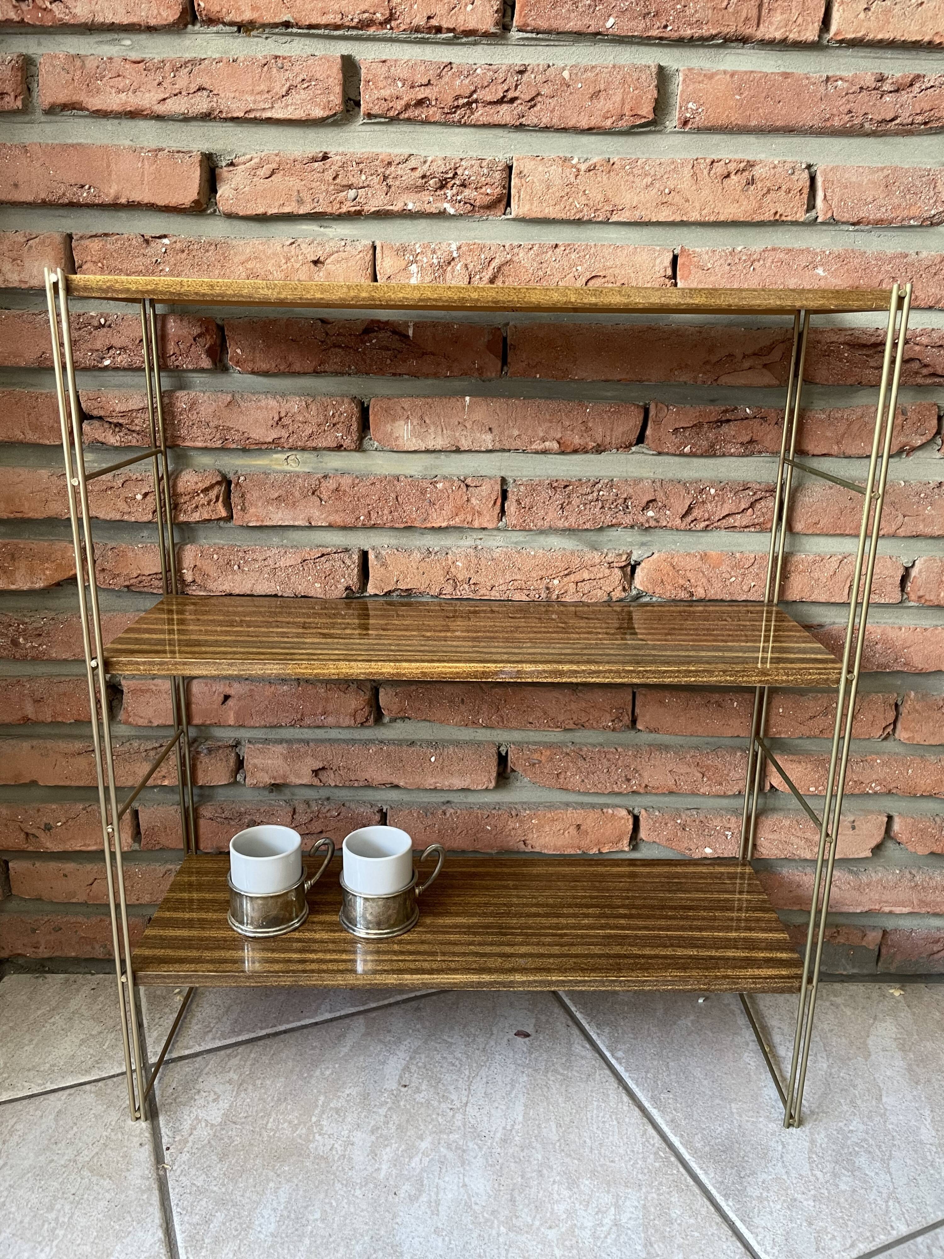 Iron and sheet metal shelf