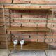 Iron and sheet metal shelf