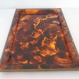 Vintage plexiglass tray 1970