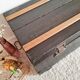 Old black wood trunk