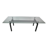 Table à manger en verre Le Corbusier 'LC6' pour Cassina, 1970 Italie