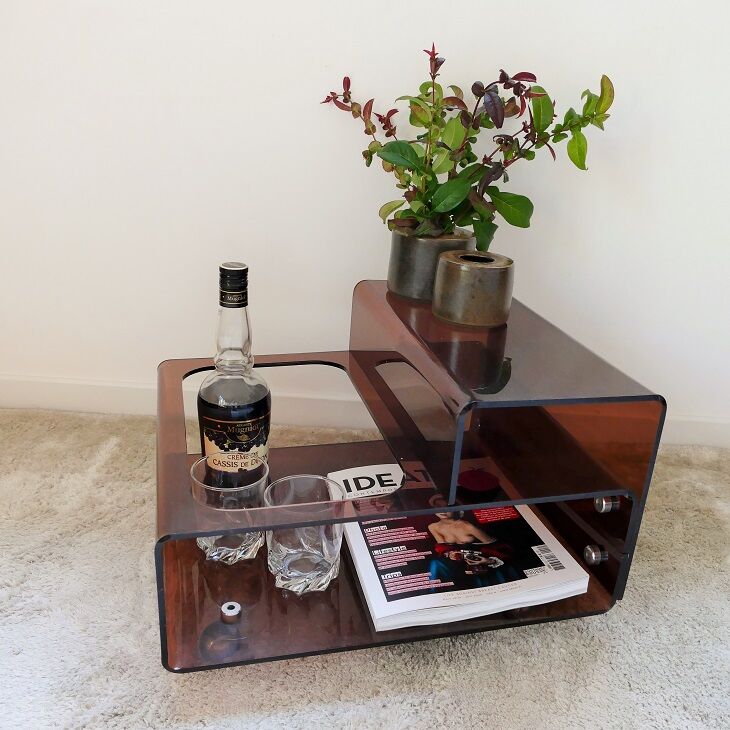 Sofa tip bar plexiglas 70s
