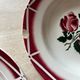 Set of four deep plates Digoin Sarreguemines, model Cibon.