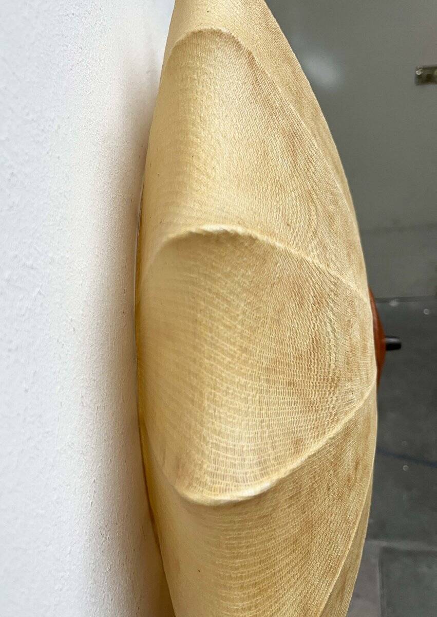 Modern mid-century Cocoon ceiling light by Friedel Wauer for Goldkant Leuchten, 1960s.