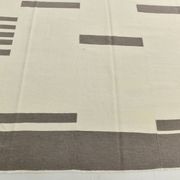 Kilim Gray Beige Ethnic Pattern Vintage Kilim Rug, 282x395Cm