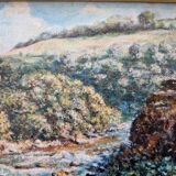 Jerzy Moscicki (Born in 1954) - Oil on canvas - Landscape with a stream