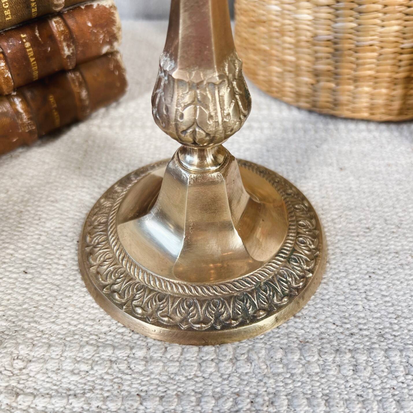 5-light brass candlestick