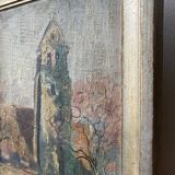 Oil painting on canvas 1920s signed
