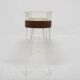 Scandinavian metal and mahogany planter, Sweden, 1950