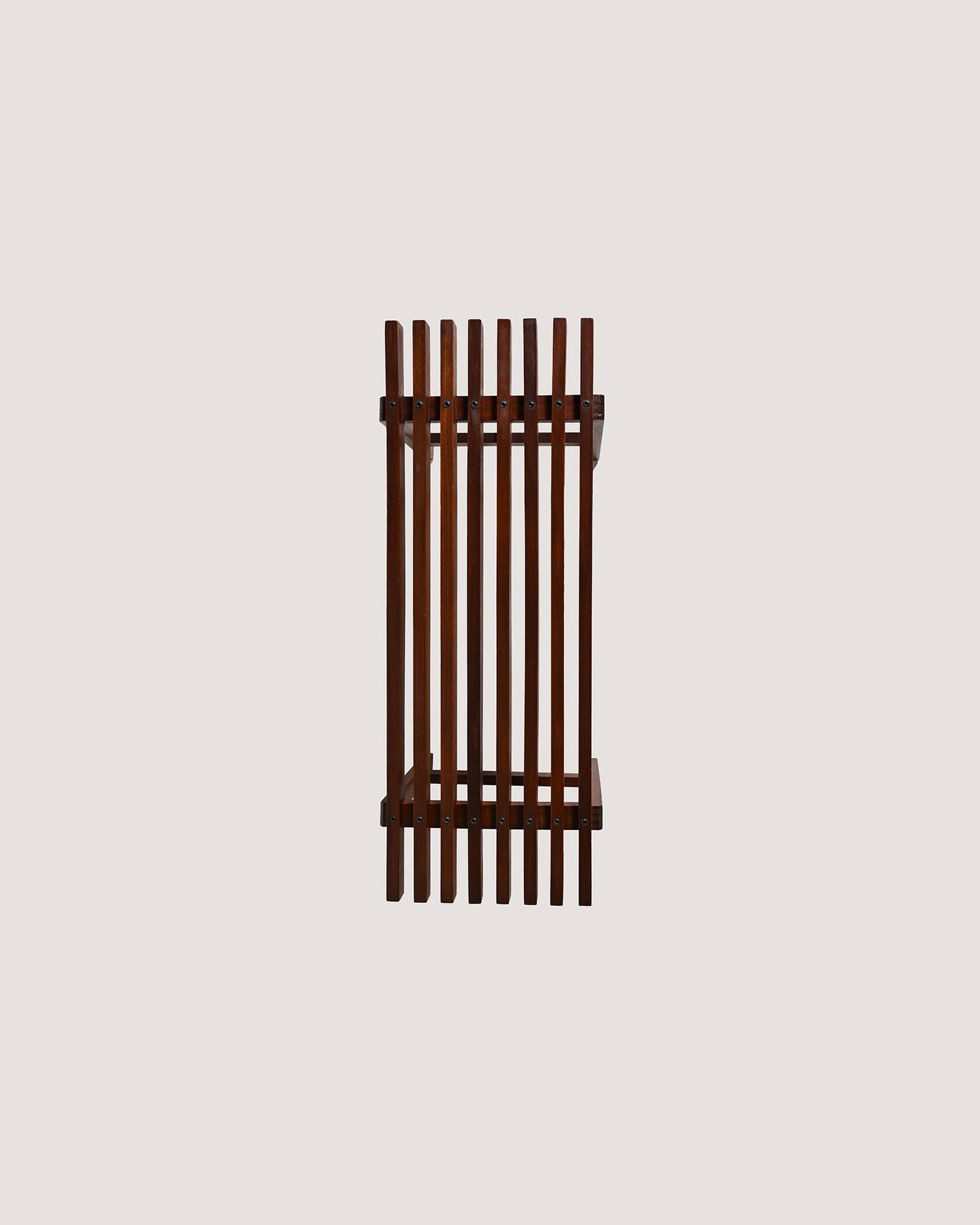 Slat bench in fine wood, 1970s
