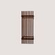 Slat bench in fine wood, 1970s
