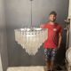 Lustre italien en verre de Murano