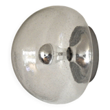 Glass wall lamp from the 60s/70s Glashütte Limburg
