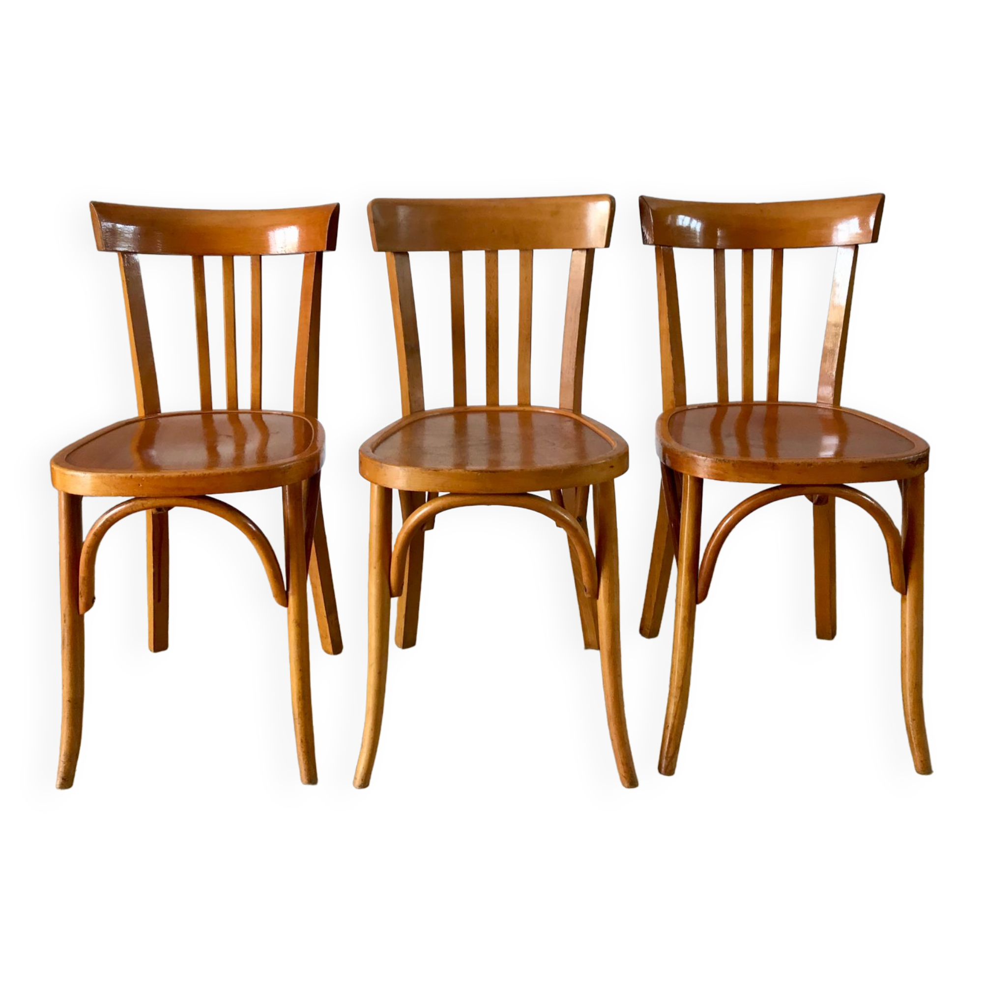 Set of 3 Luterma bistro chairs 50s