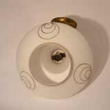 White and gold suspension