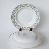 Lot of 5 mismatched soup plates Saint Amand and Moulins des Loups 1930