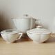 Art Deco teapot, sugar bowl and creamer