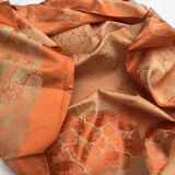 Coral butterfly tablecloth and 12 napkins