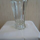 Set of 4 glass and crystal vases