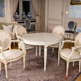 Louis XVI style table with extendable element.