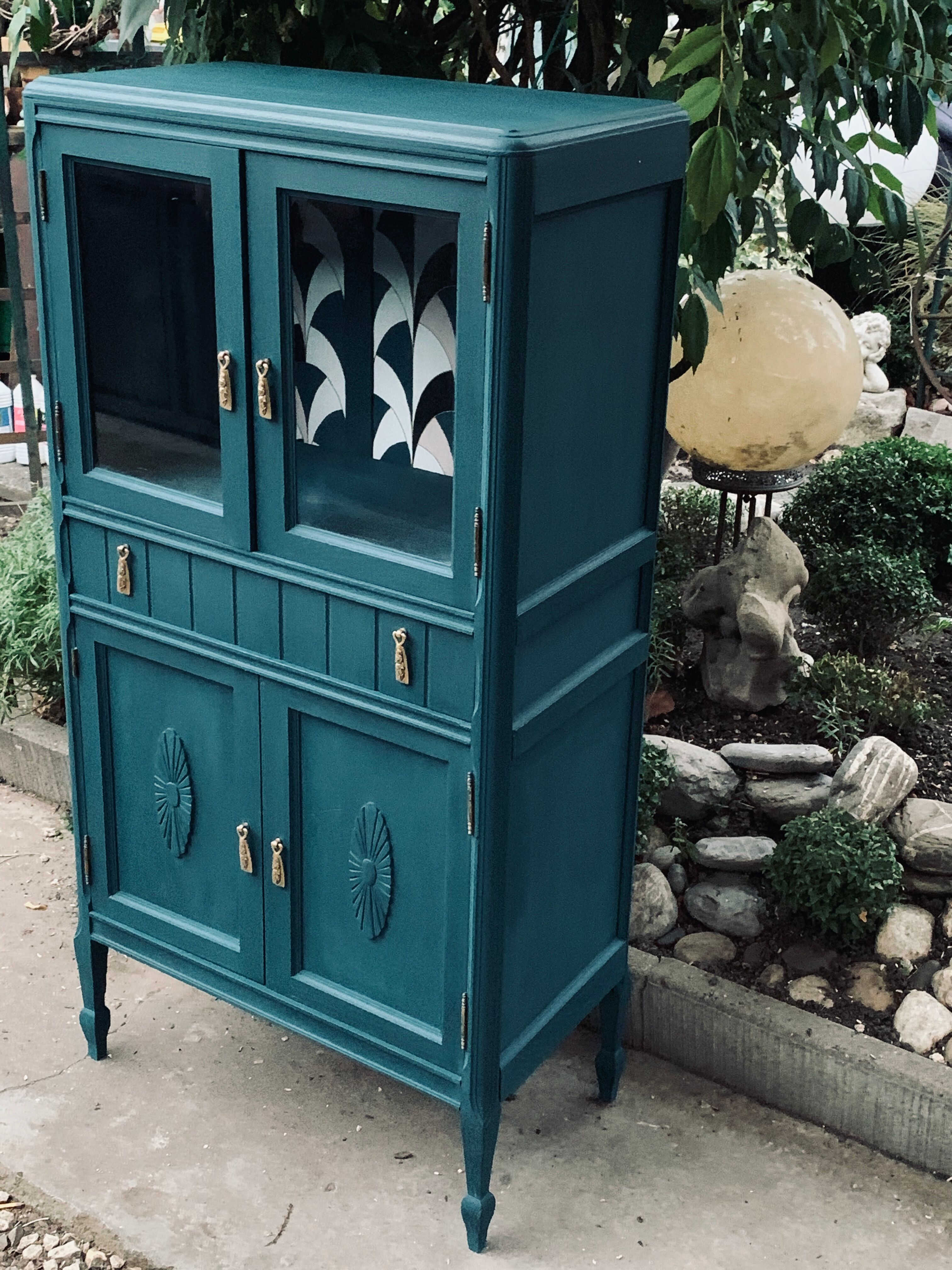 Art deco glass buffet