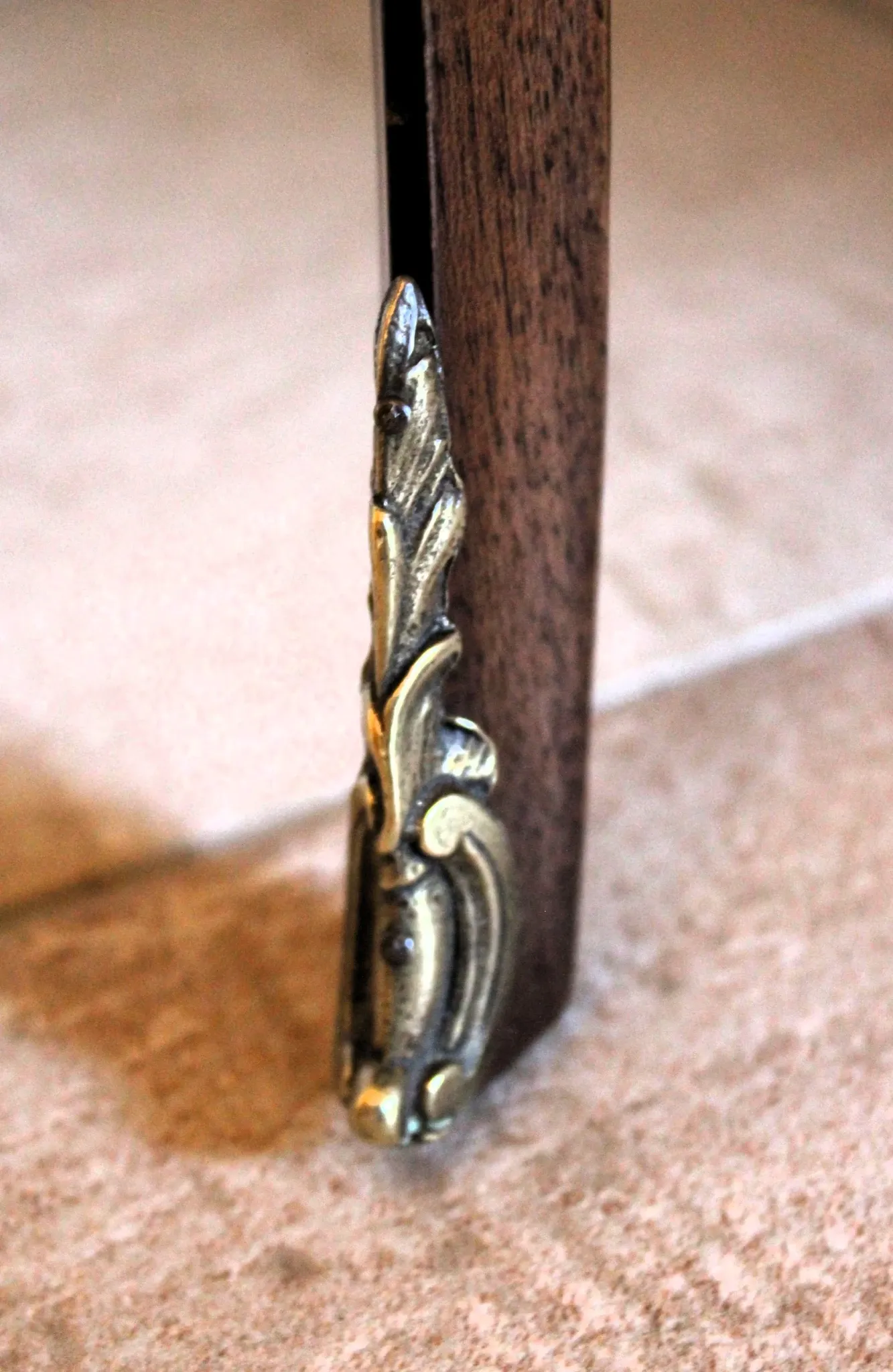 Louis XV style bedside table in marquetry rosewood