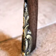 Louis XV style bedside table in marquetry rosewood