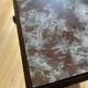 Table de chevet ancienne avec marbre, meuble d'appoint