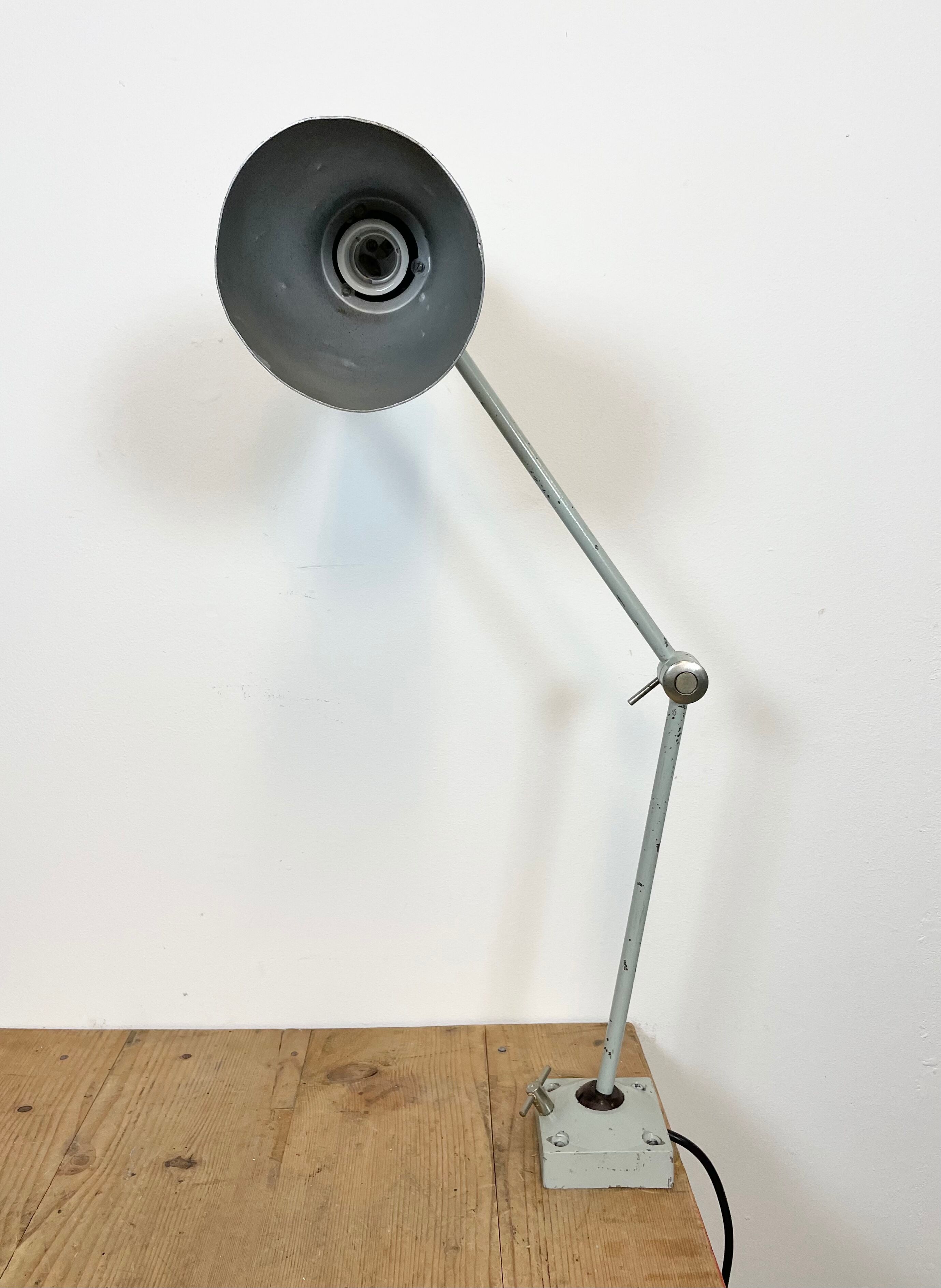 Black Industrial Table Lamp from Elektrosvit, 1970