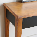 Console black and wood