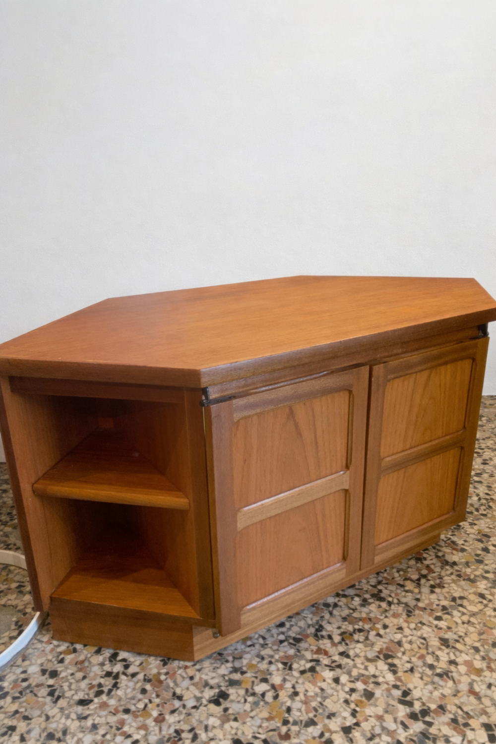Nathan Furniture low corner unit in teak