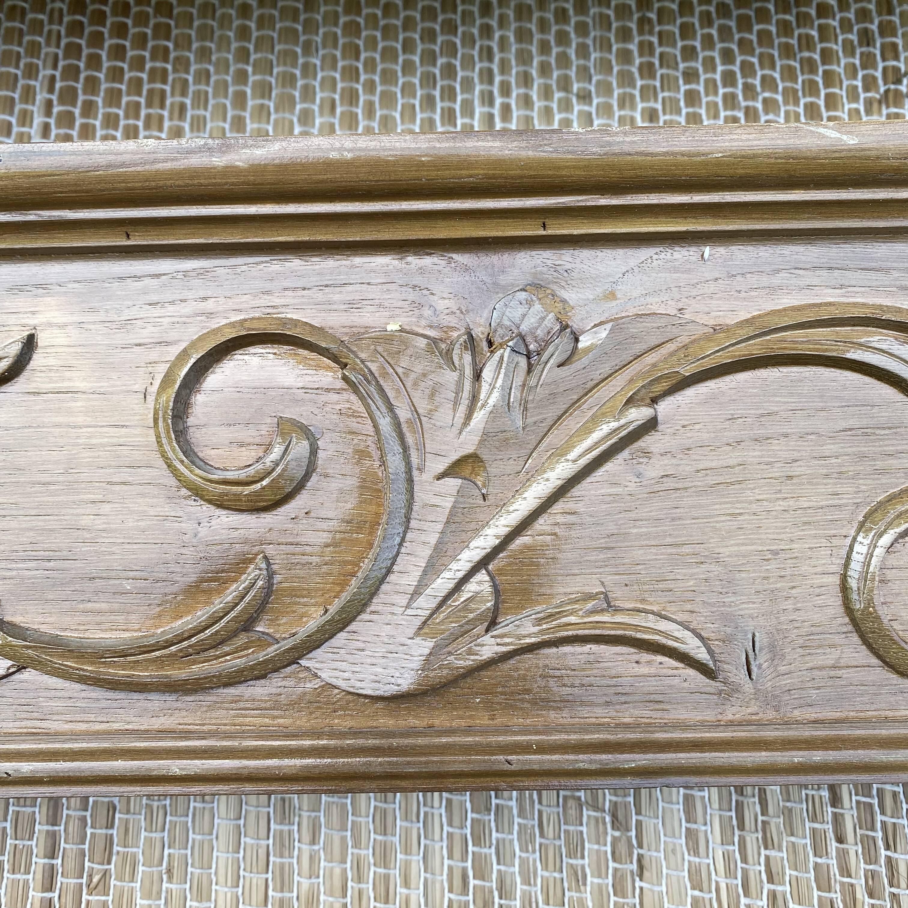 Old wooden curtain cover