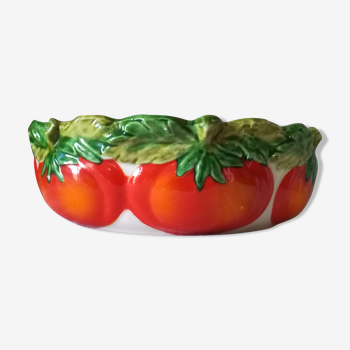Saladier en barbotine modèle tomate