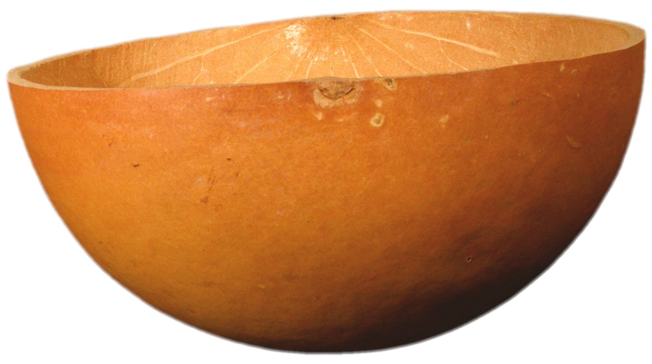 Set of 3 half gourds, sourced from West Africa, 24 – 27 – 30cm.