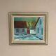 Original Swedish Oil on Canvas – "Vinter Kväll Viks" by Albert Krüger (1885–1965) – Signed – 1945 – Vintage and Framed