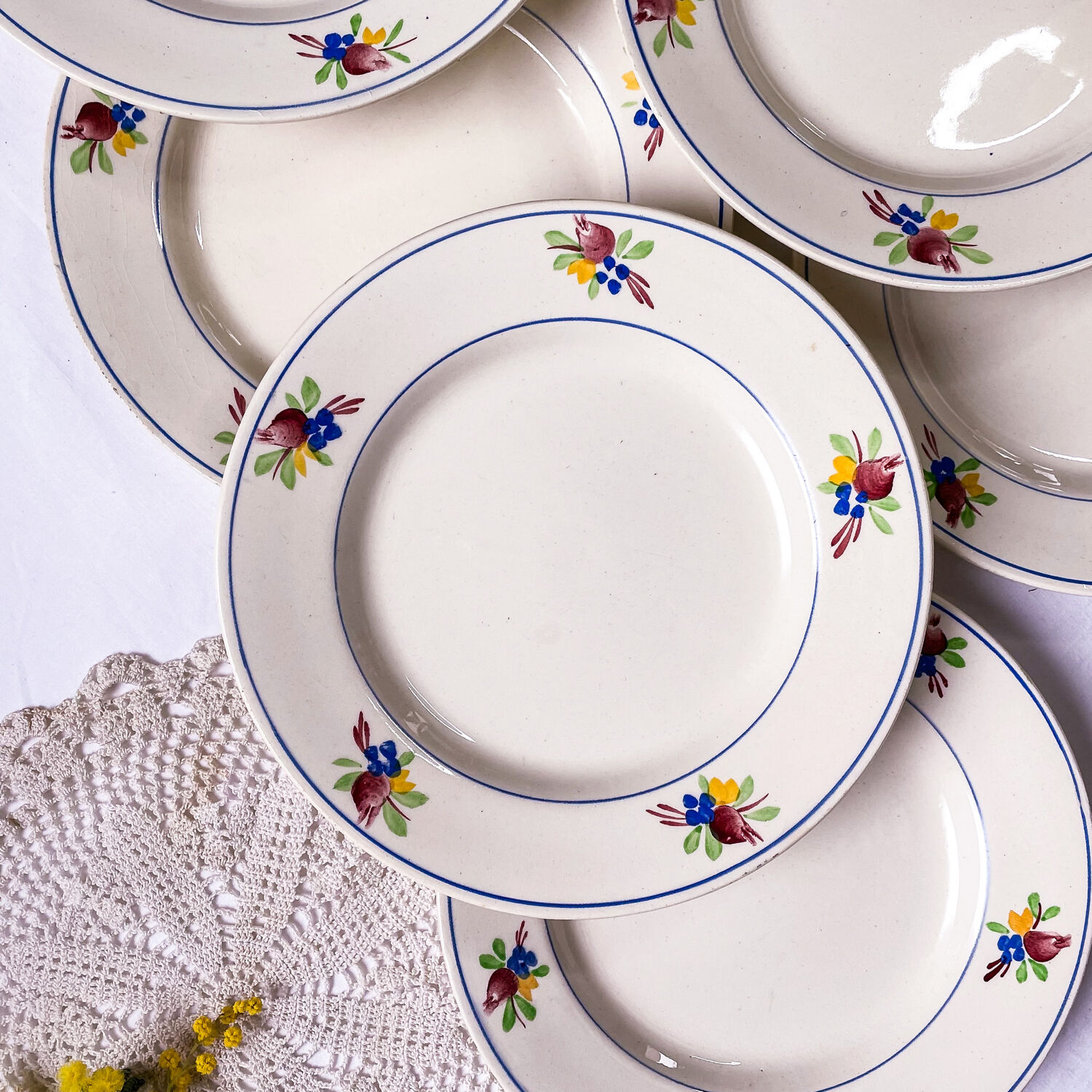 Gien dessert plates