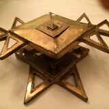 Brutalist sculptural wall lamp by Paul Moerenhout