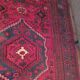 Vintage Iranian rug from the 1950s. Handcrafted, handmade.