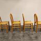 Chaises à manger scandinaves du milieu du siècle ensemble de 4, 1960